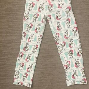 Snoopy Print Fleece Pants